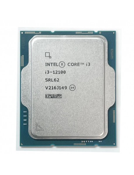 Intel Alder Lake Core i3 12100 TRAY 3.3Ghz 1700P 12Mb (60W) Uhd730 Kutusuz İşlemci