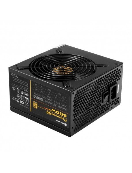 High Power HP1-J600GD-F12S Performance GD 600W 80+ Gold 50A Single Rail Aktif PFC Siyah Power Supply