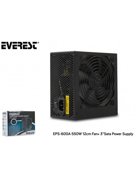 Everest EPS-600A 600w 12cm Fsn 4 Sata Aktif Pfc Güç Kaynağı Power Supply